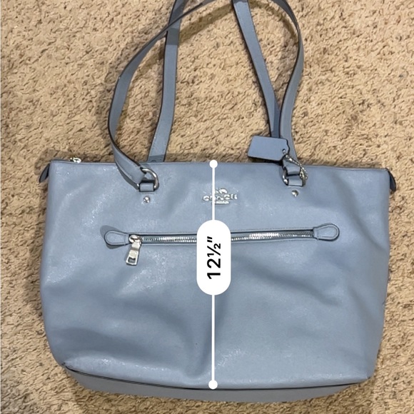 Coach blue shoulder gallery tote purse 💙 - Picture 3 of 11